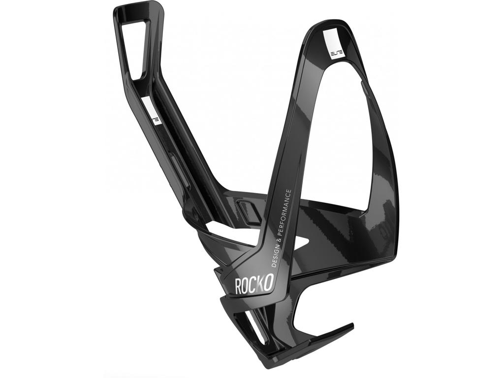 Elite Rocko Carbon Flaskeholder Med Blank Sølv Grafik