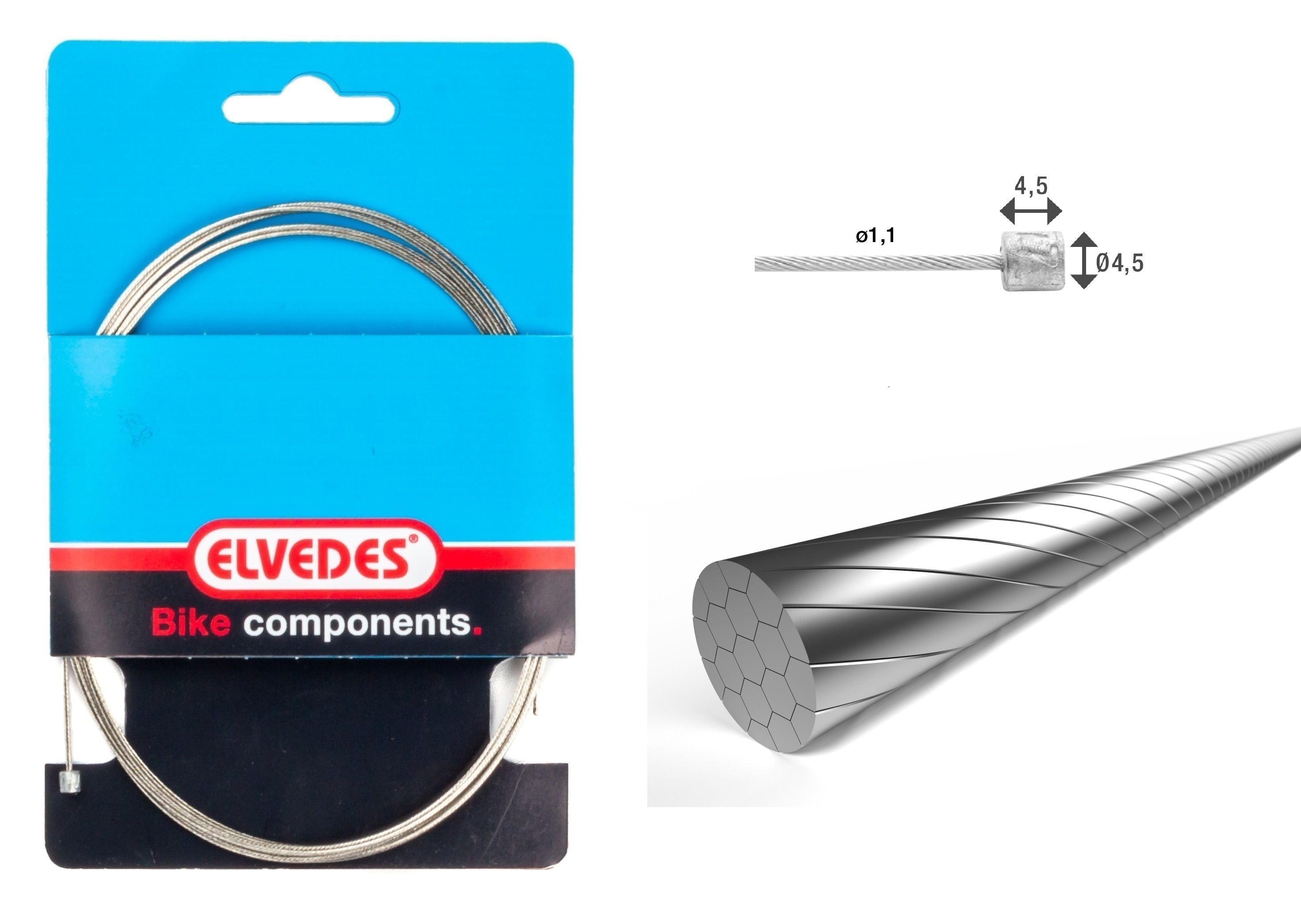 Elvedes Gearwire ø1      2250 Mm   Slick