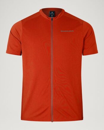 Endura Loop Zipped Jersey Cykeltrøje Korte ærmer Rød
