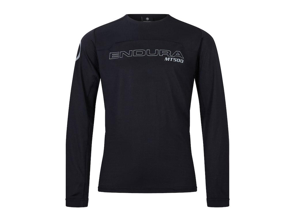 Endura Mt500 Burner Jersey Lange ærmer Børn Junior Sort Str -10 år