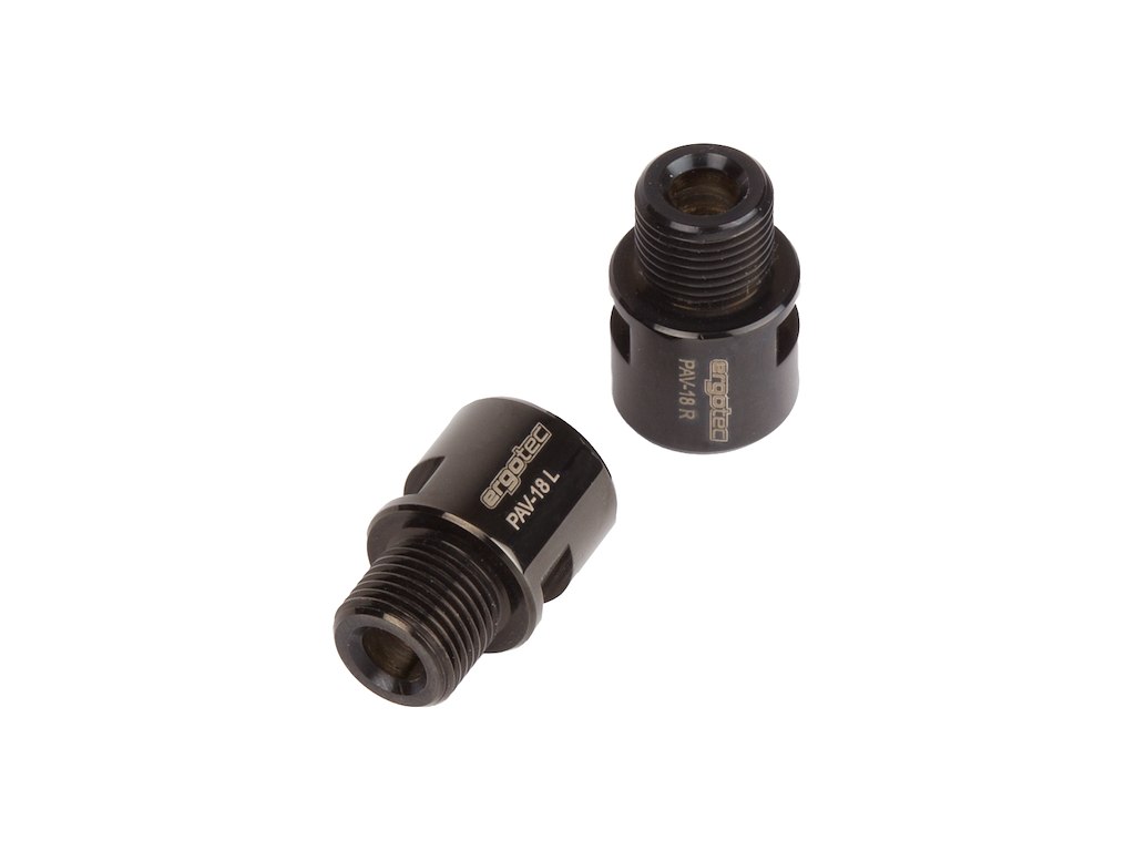 Ergotec Pedal-akselforlænger 18mm Sort