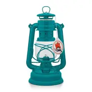 Feuerhand Hurricane Lantern 276 Teal Blu Lanterne