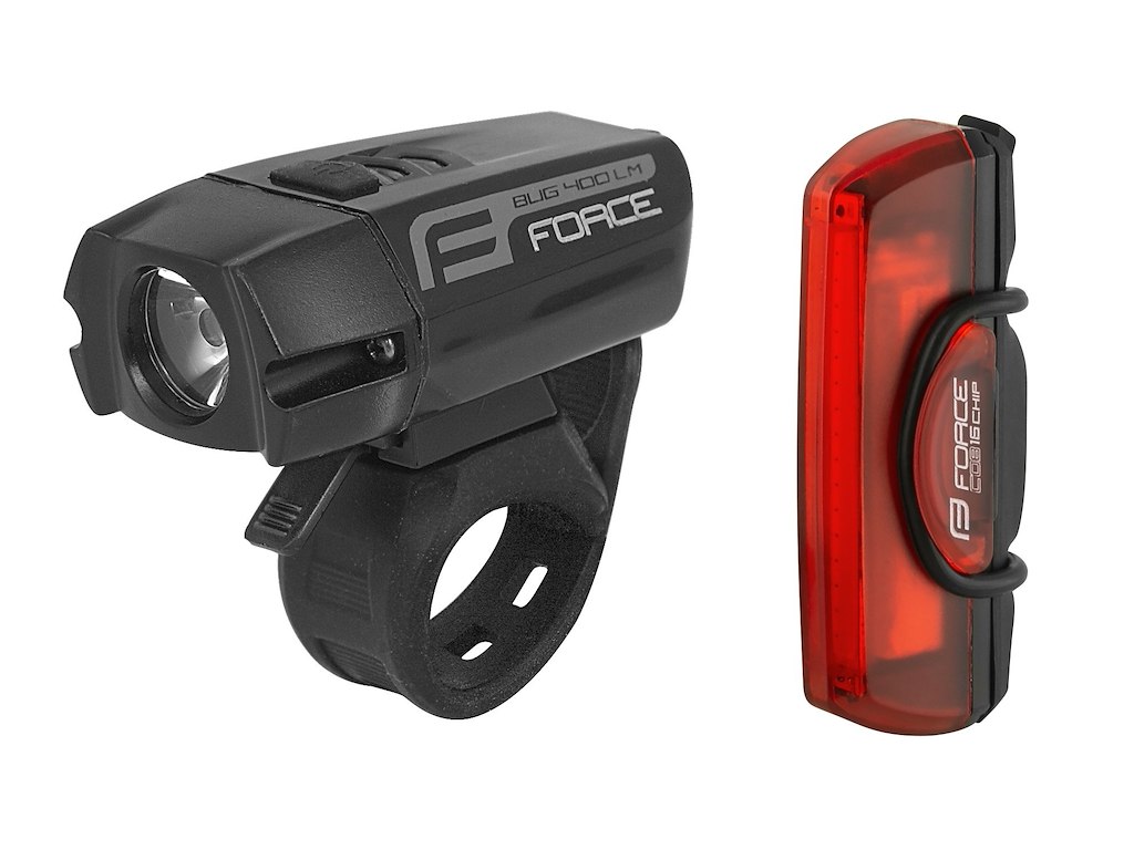 Force Glare Usb Opladeligt Lygtesæt