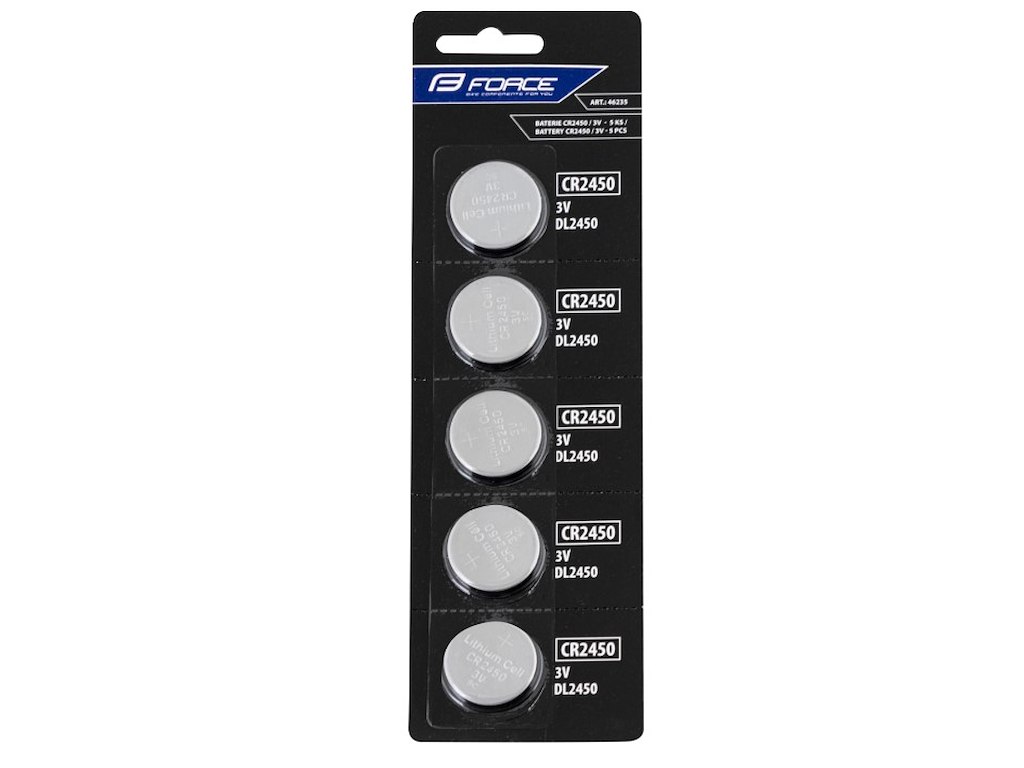 Force   Stk  Cr2450 3v Knapcellebatterier