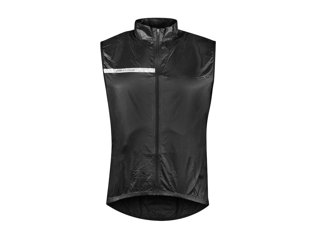 Force Windpro Vindtæt Vest Sort  Størrelse: Xx-large