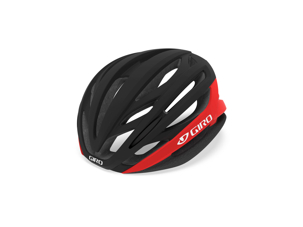 Giro Syntax Mips  Cykelhjelm Str  55-59 Cm Mat Sort Lys Rød