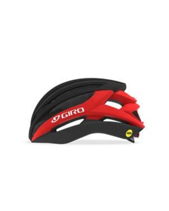 Giro Syntax Mips   Mat Sort Rød Cykelhjelm Small  51-55 Cm