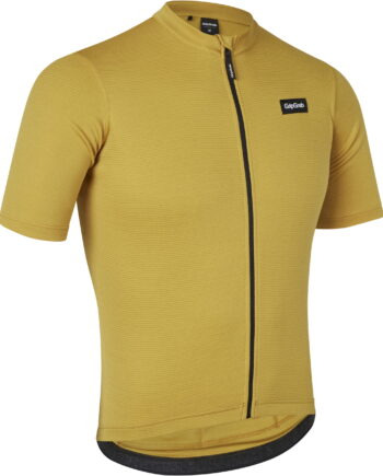 Gripgrab Kortærmet Gravelin Merinotech Cykeltrøje Mustard Yellow