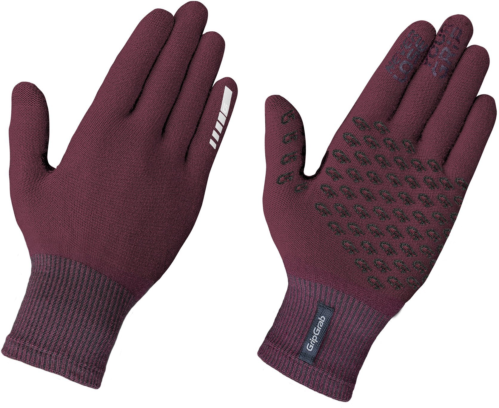 Gripgrab Merino Overgangshandske Ii Rød