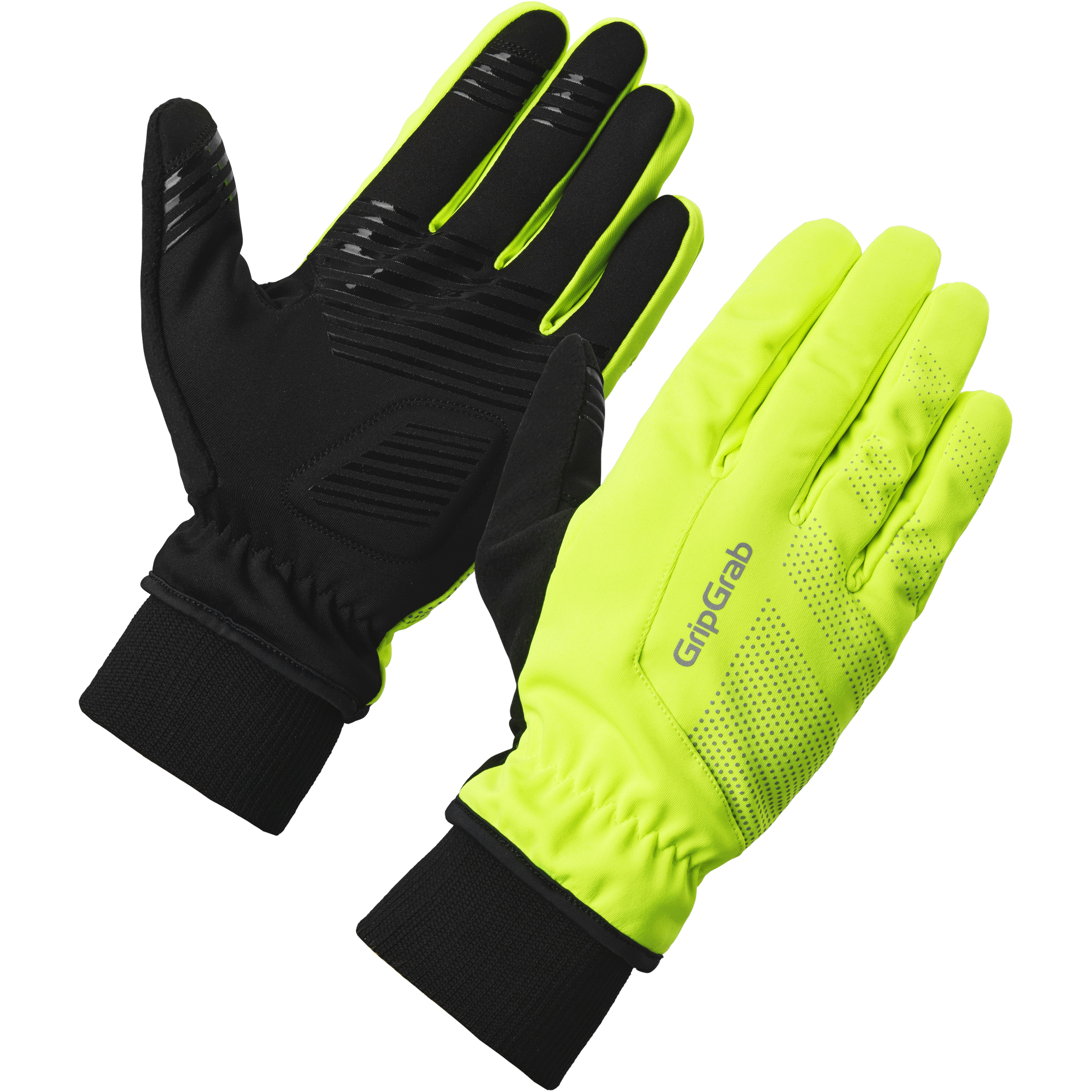 Gripgrab Ride   Vindtæt Vinterhandsker Yellow Hi-vis