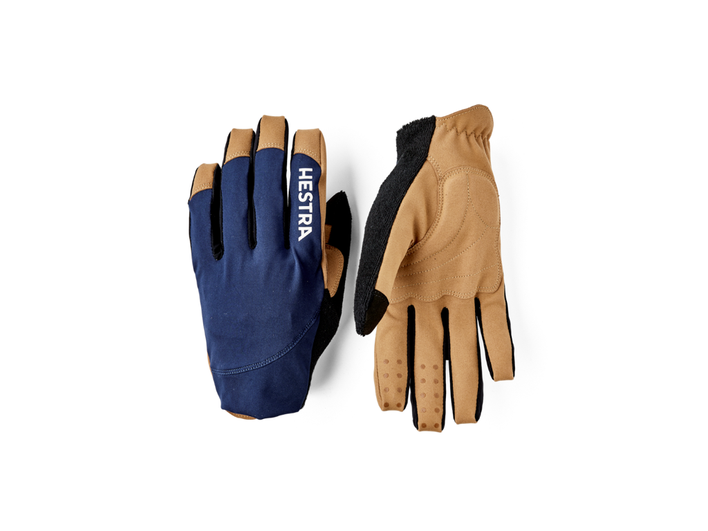 Hestra Spiro Long Cykelhandsker Navy Tan Unisex