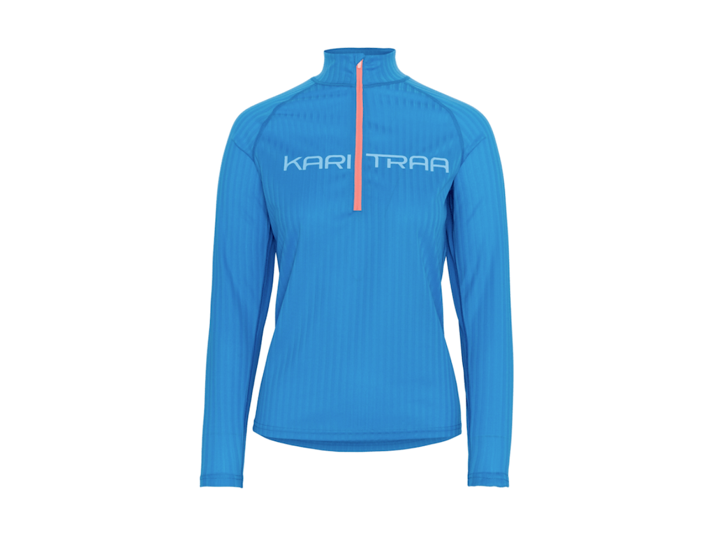 Kari Traa Ella Half-zip Trøje Blå Str