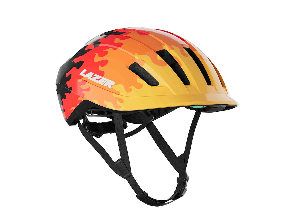 Lazer J1 Kineticore Cykelhjelm Flames