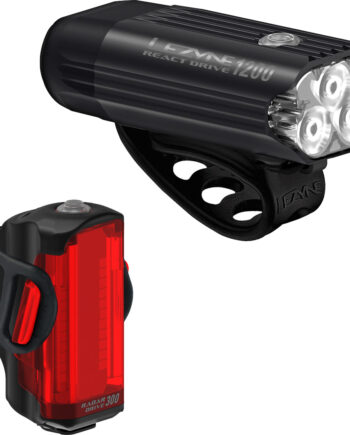 Lezyne Radar React System Forlygte Baglygte Usb-  Opladning 1200 300 Lumen