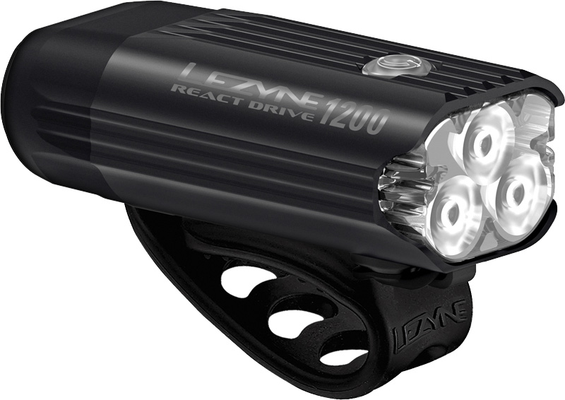 Lezyne React Drive Front Forlygte Usb- Opladning 1200 Lumen