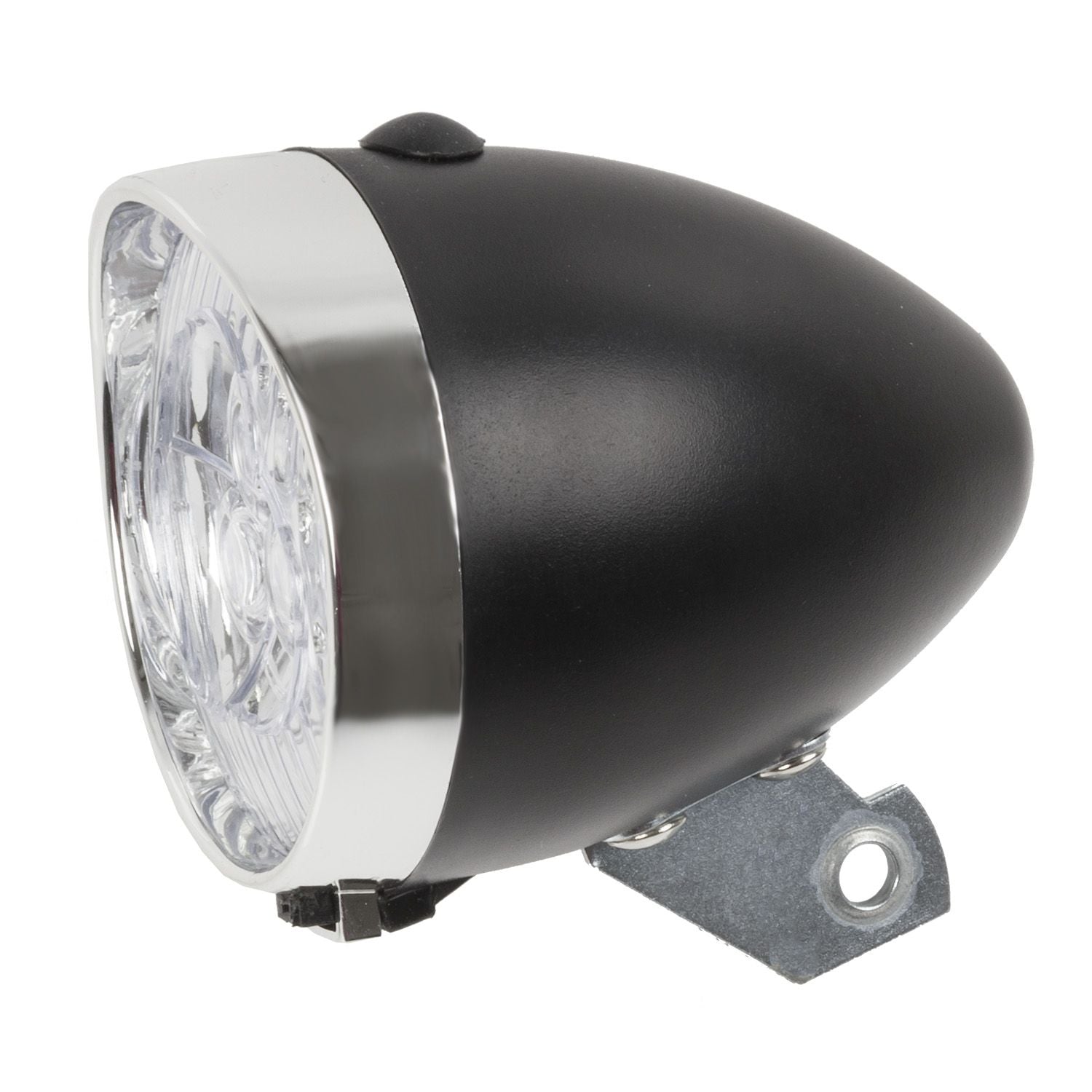 -wave Retro Led-cykelforlygte   Sort       Aaa