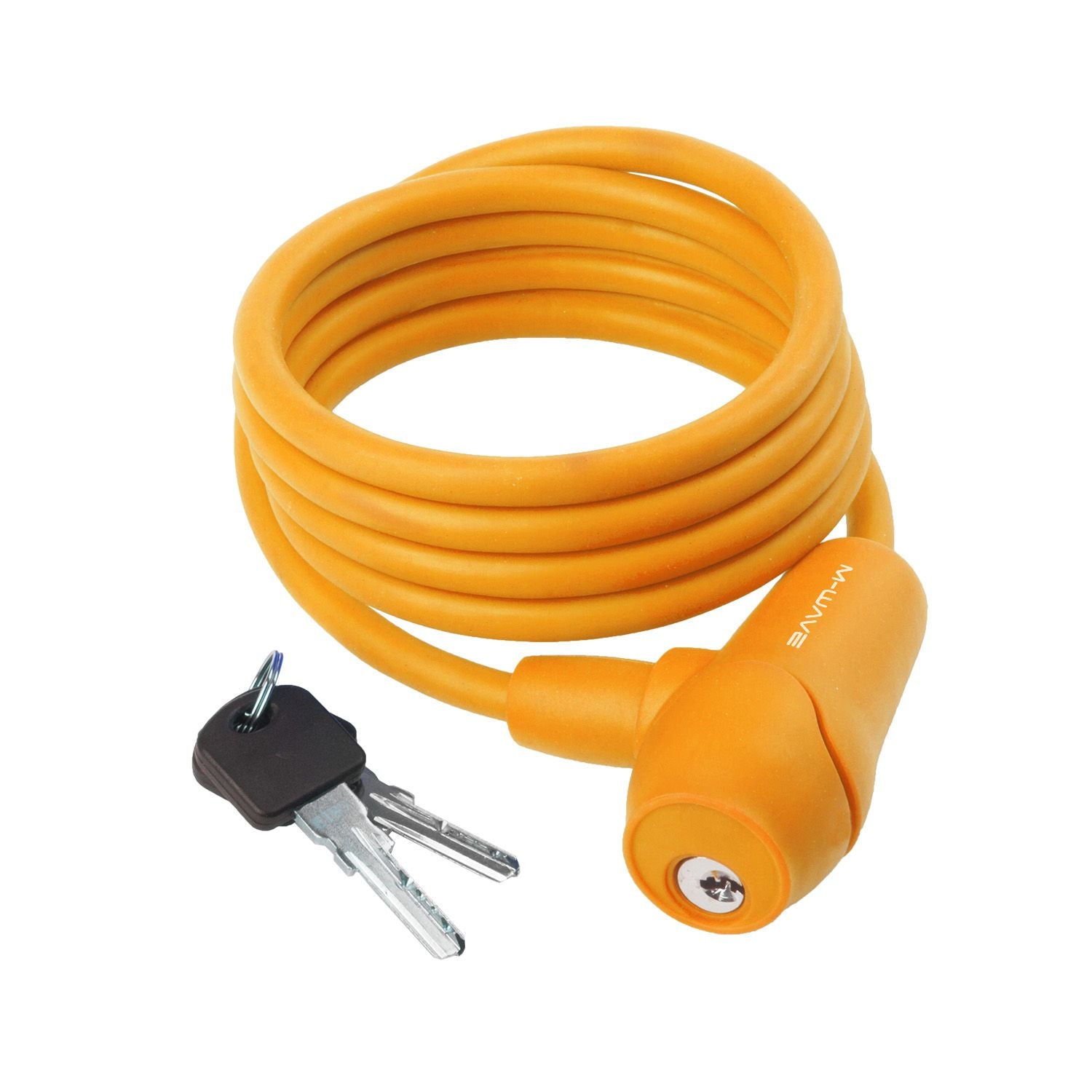 -wave     15   Spiral Kabellås Med   Nøgler   Forskellige Farver Orange