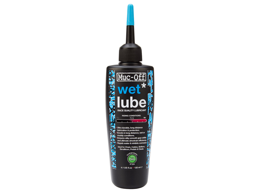 Muc-off Wet Lube Kædeolie Til Våde Forhold 120 Ml