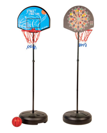 My Hood  Basket Kurv Og Dart   En Stander Med Plastbold  Pile Og Pumpe
