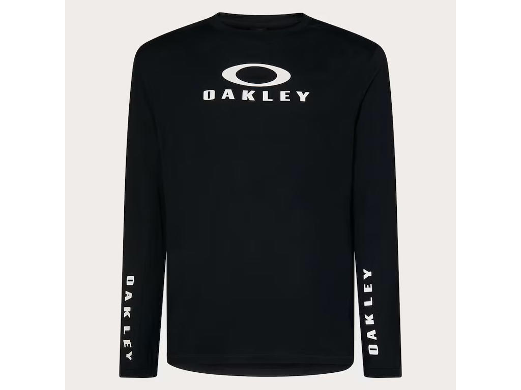 Oakley Seeker Flow Is Cykeltrøje Lange ærmer Sort Herre