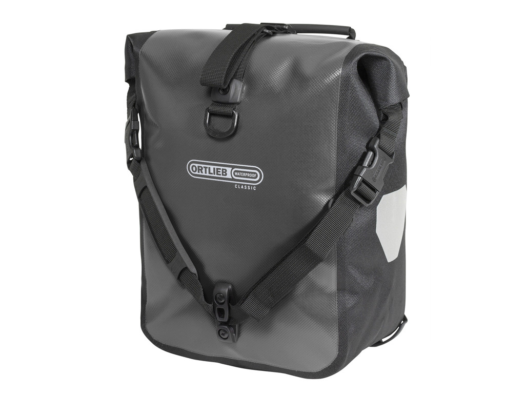 Ortlieb Front-roller Classic Cykeltasker Grå Sort 25 Liter