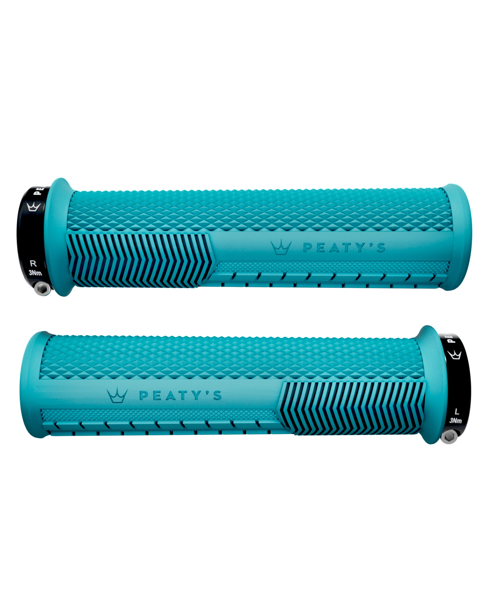 Peaty   Monarch Grip Knurl Thin Turquoise