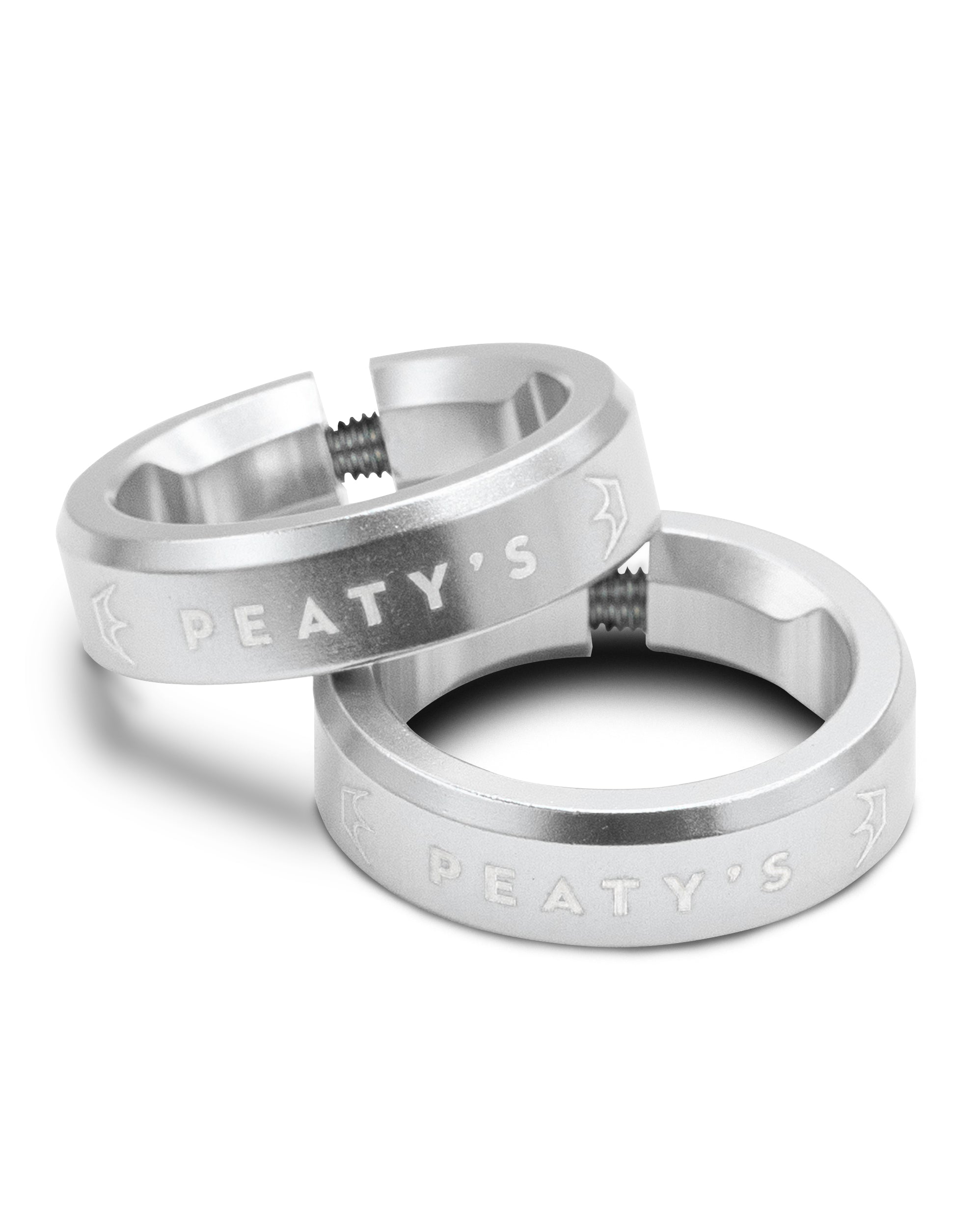 Peaty Monarch Grip Lock Ring Silver