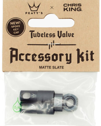 Peaty X27     Chrisking Tubeless Valves Kit Slate