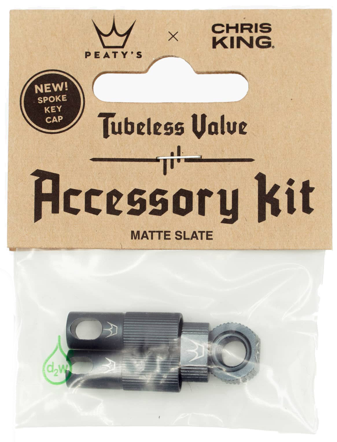 Peaty X27 Chrisking Tubeless Valves Kit Slate
