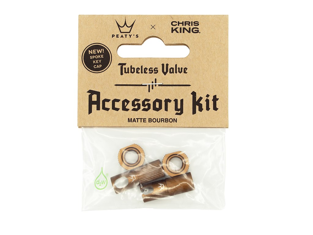 Peatys   Chrisking Tubeless Ventil Kit Bourbon