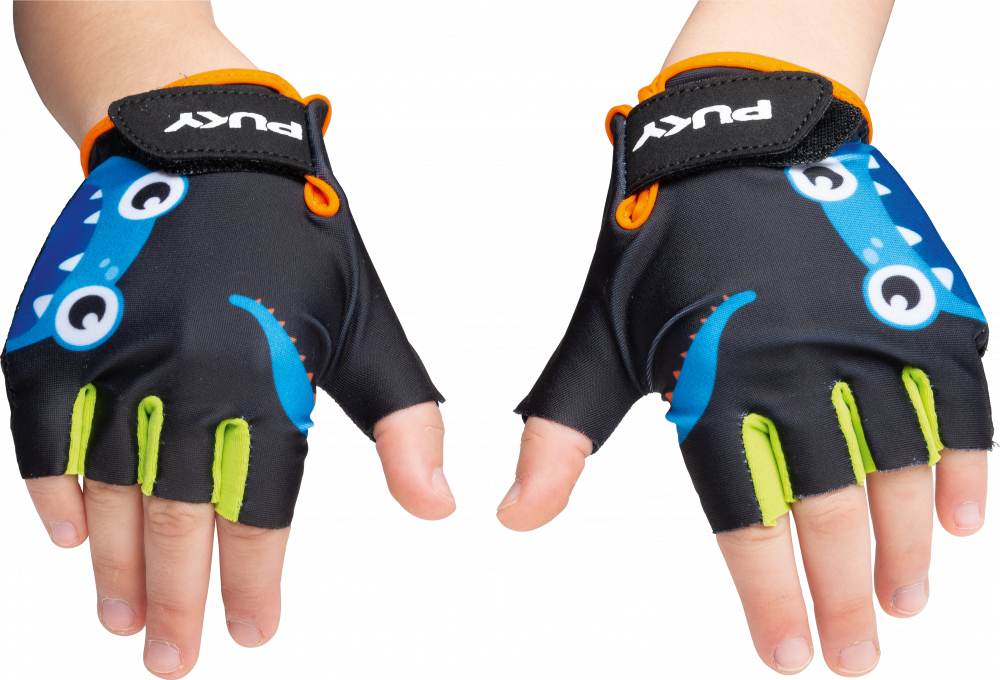 Puky Glovy Monster Børne Cykelhandske Sort
