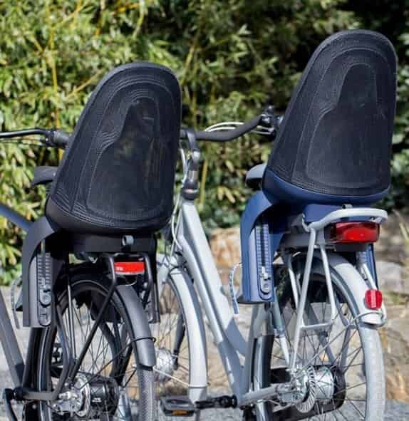 Qibbel Air Cykelstol Til Bagagebærer Montering  Denim Blå