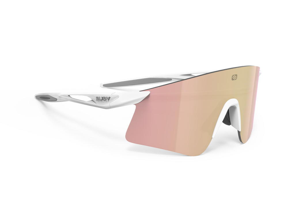 Rudy Project Astral   Cykelbrille Med Multilaser Rose Gold Linse Hvid