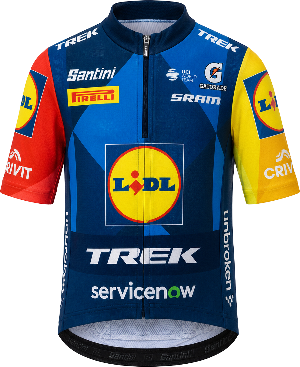 Santini Lidl-trek 2026 Team Replica Børnetrøje