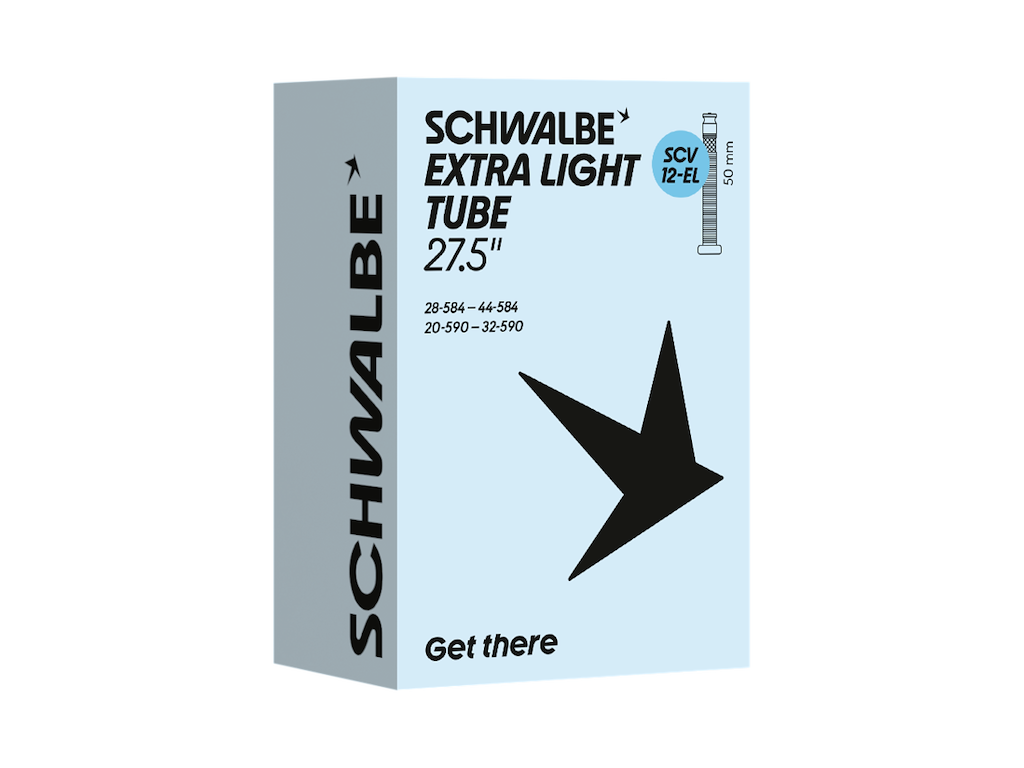 Schwalbe Extra Light Slange 26 27   Quot X1 10-  80  28 44-584 590  Med 50mm Lang Scv Clik Ventil Scv12-
