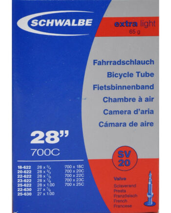Schwalbe Slange 700x18-25c  -light Med Racer Ventil Sv20