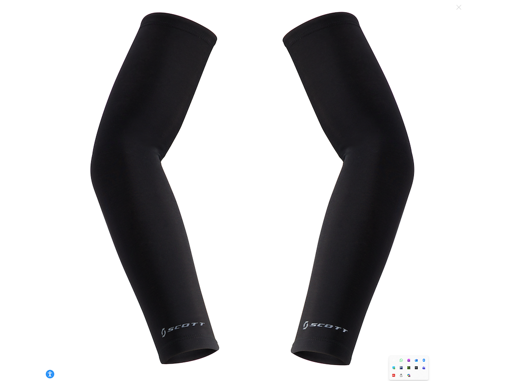 Scott As Team Arm Warmers Armvarmere Unisex Sort Str