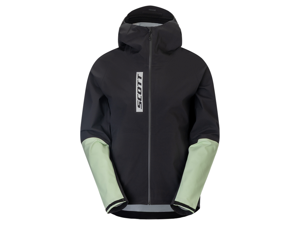 Scott Vertic Pro 3l Waterproof Jacket Cykeljakke Herre Sort Vapour Green Str