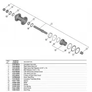 Shimano Complete Hub Axle 157mm Fh-m7130-  Cykelreservedele