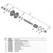Shimano Complete Hub Axle 142mm Fh-mt510 Cykelreservedele