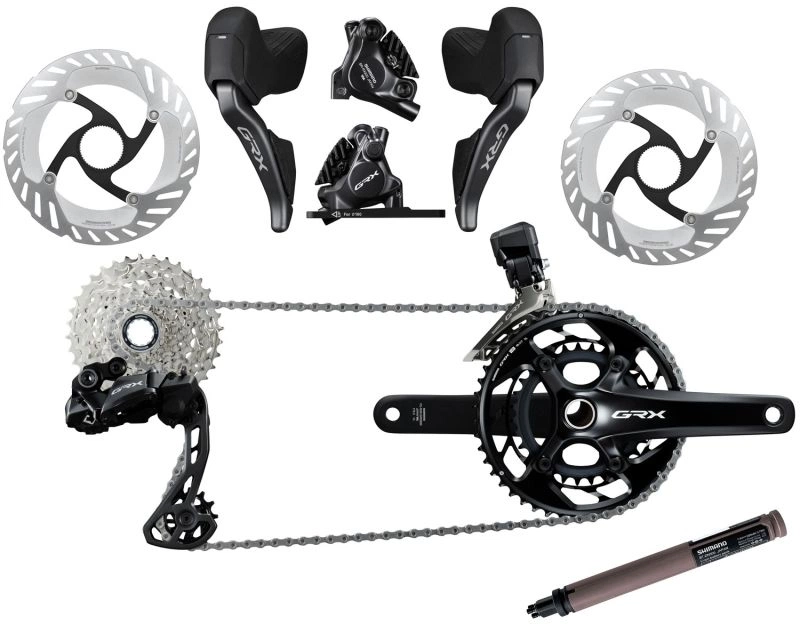 Shimano Grx 825 Di2 Geargruppe 12 Speed Geargruppe 48 31t 172 5mm