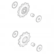 Shimano Pulleyhjul Par Slx Deore 11t    10-sp Cykel Pulleyhjul