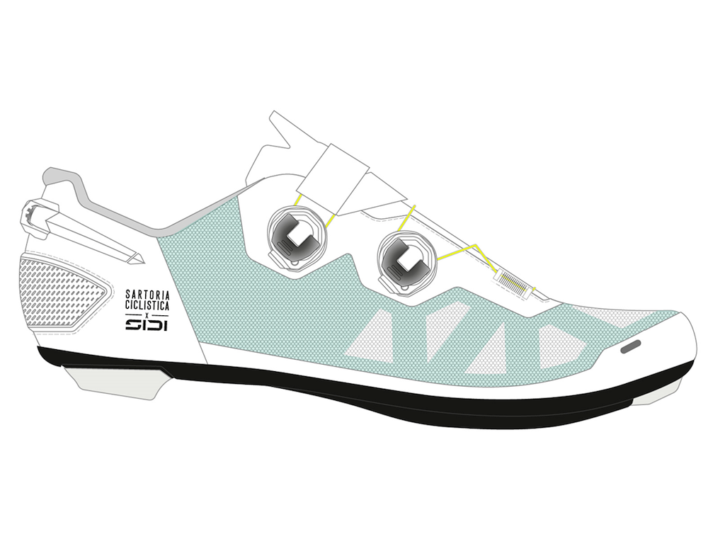 Sidi Laghee Sprinter   Cykelsko Race Bright White Light Green Str  41