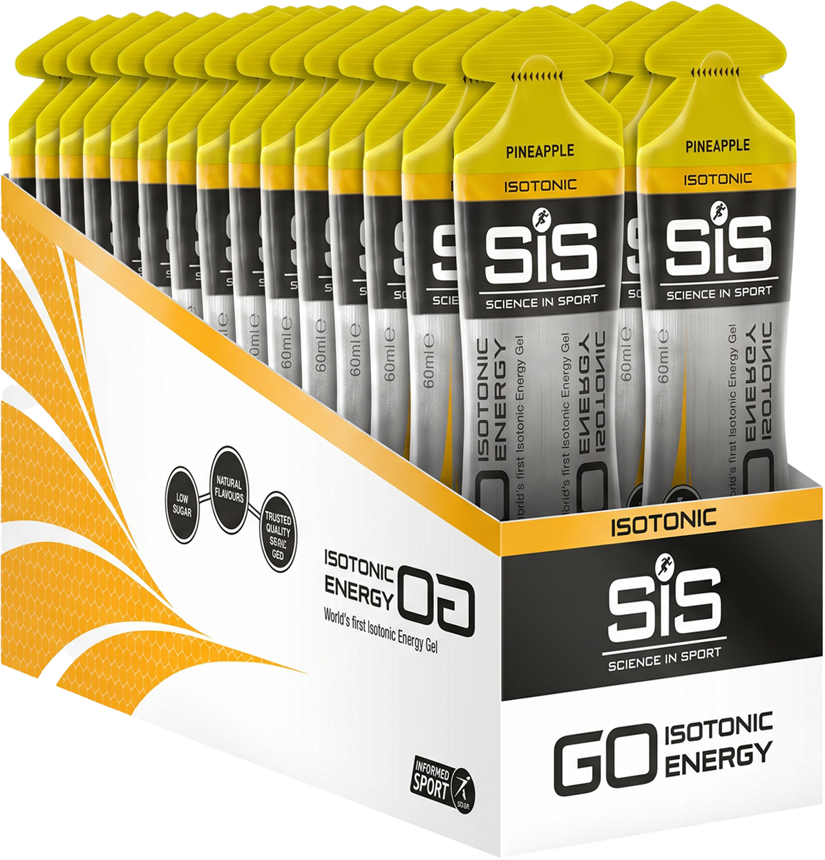 Sis Go Isotonic Energy Gel Pineapple 60ml 30 Stk Kasse