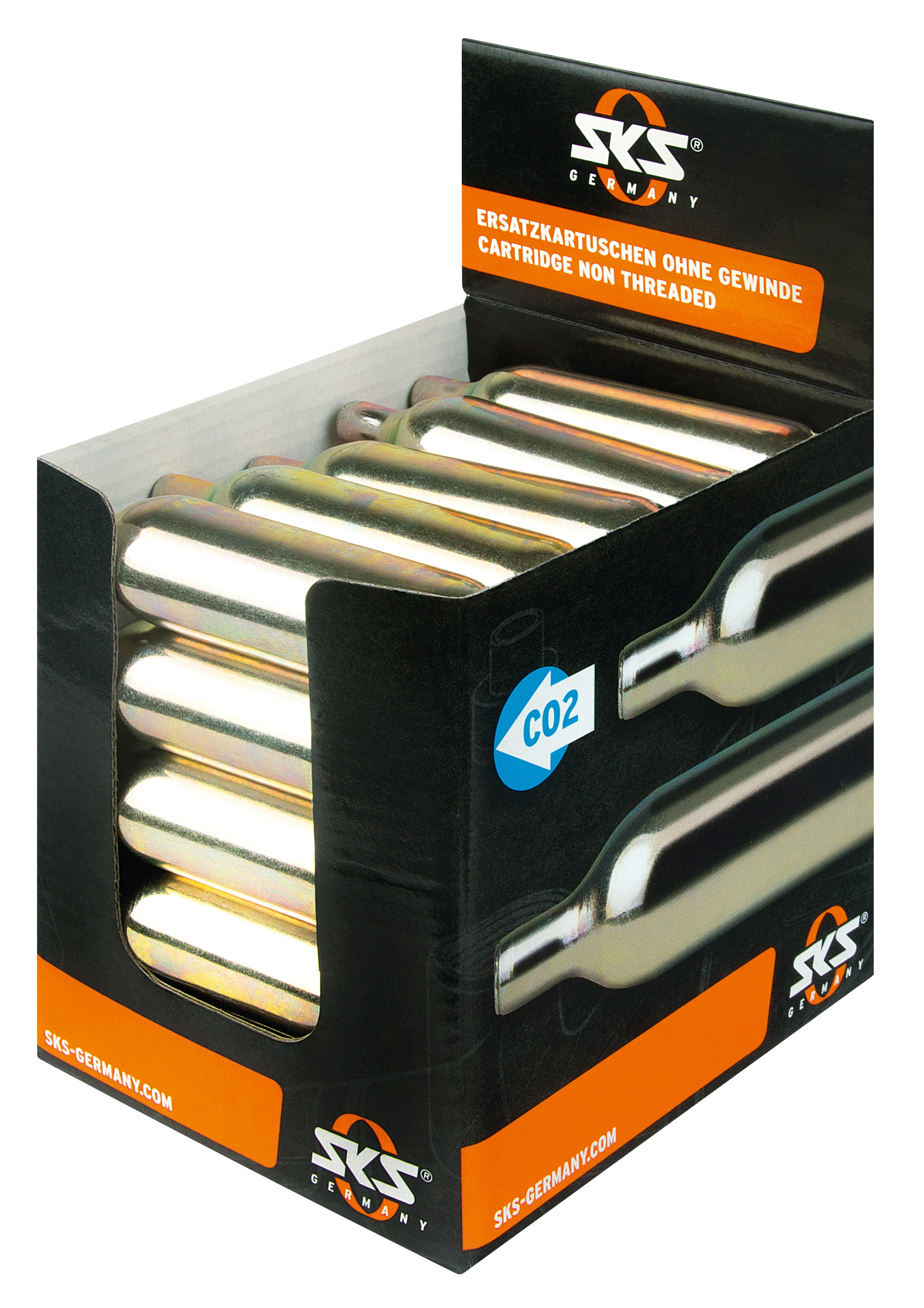 Sks Co2 Patron 16g Til Airchamp Uden Gevind  25 Stk