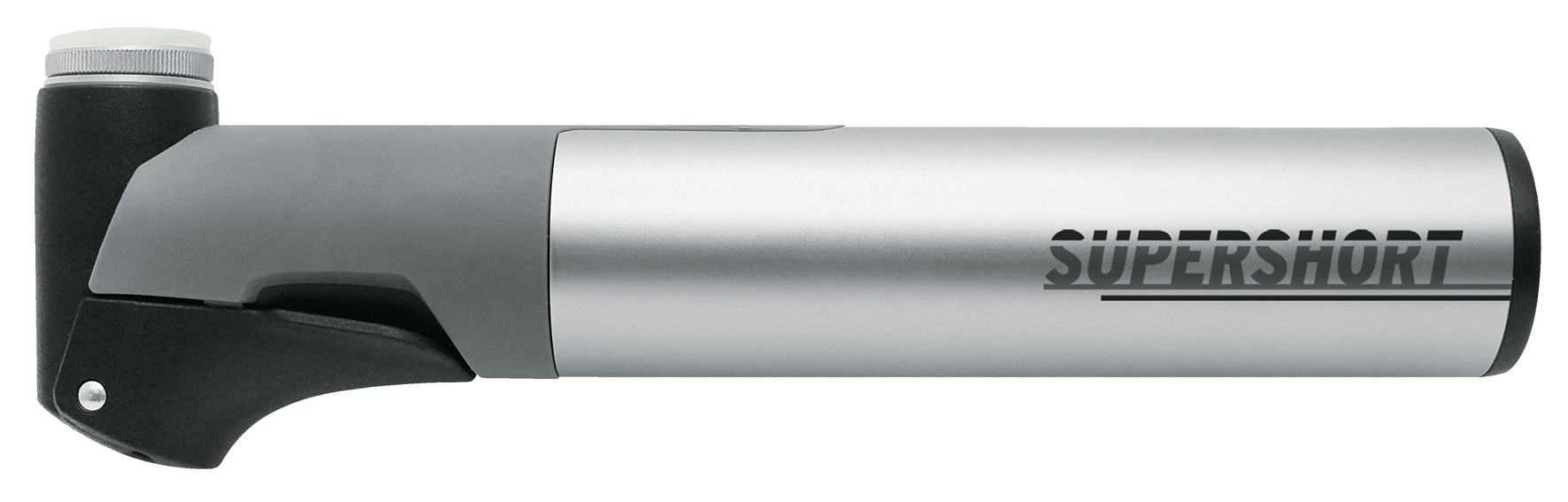 Sks Supershort Minipumpe Teleskop  -håndtag Multi Ventil 6bar 87psi Sølvgrå