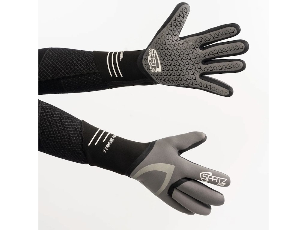 Spatzwear Neosz Rain Gloves Cykelhandsker Lange Fingre Grå Str