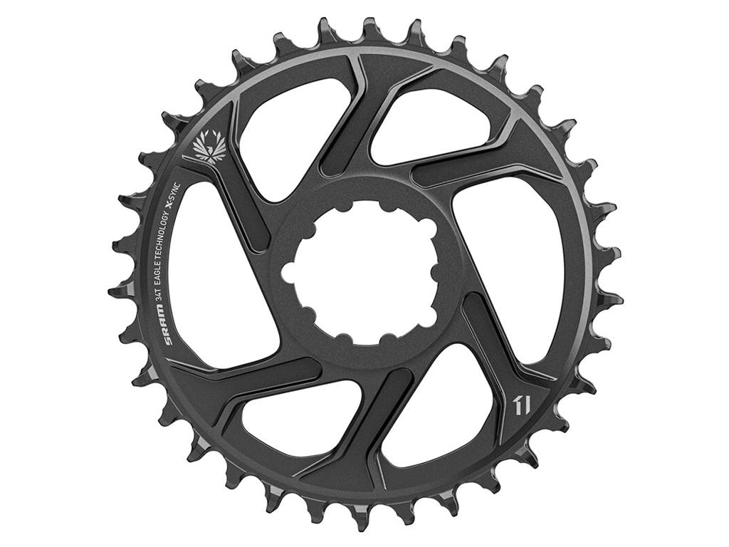 Sram Eagle Klinge 34 Tands Rund     12 Gear Direct Mount   Mm Offset Sort