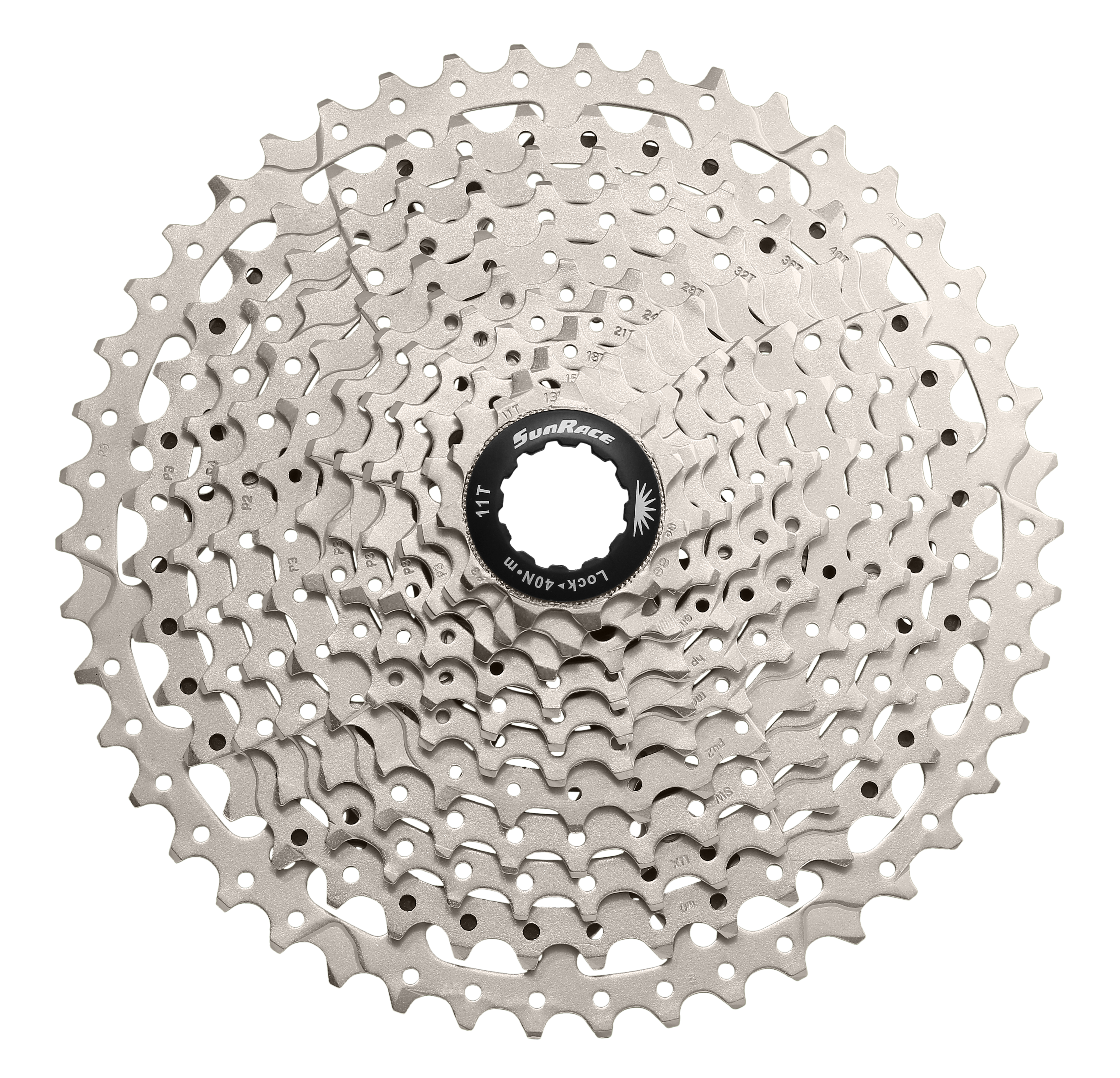 Sunrace Kassette 11 Speed 11-46 Sølv