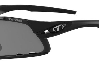 Tifosi Mat Sorte Davost Cykelbriller Med Smoke Red Clear Linser